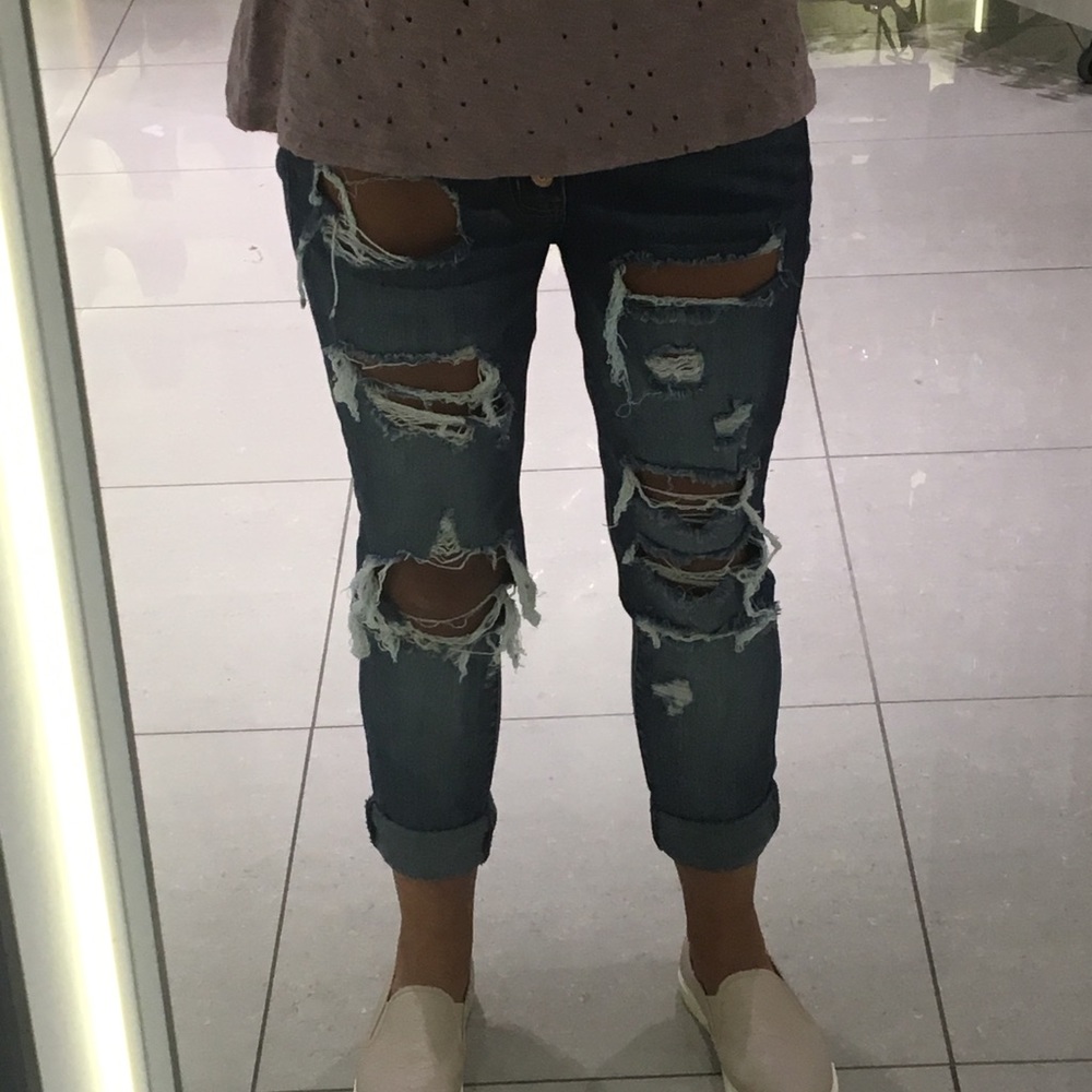 Kancan ripped denim